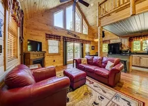 Gorgeous 4BR Log Home Near Storyland & N. Conway. AC, Large Deck, Dog friendly - Image 5