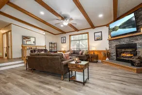 Cozy Lake Escape | Hot Tub | King Bed + Fireplace - Image 5