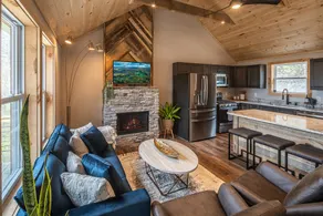 Rustic private 3BR cabin w fire pit, A/C & views - Image 3