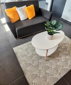 Modern sunshine yellow apartment with nature views - Image 5