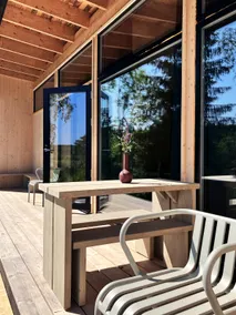 Modern sauna cabin with stunning views - Image 3