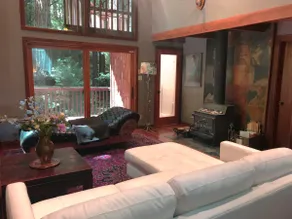 SECReT GARDeN Hot Tub Deck Redwoods Woodstove - Image 3