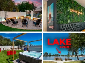 Lakefront Pool Home | Hot Tub, Sand Firepit, Games - Image 2