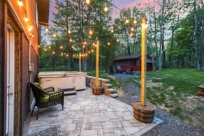 Pocono Chalet with Sauna/Hot Tub/Firepit/10+ Beds - Image 4