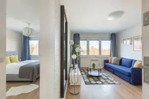 Pauzo 1 bedroom living room apartment - Image 2