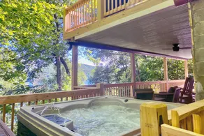 Ridgetop Lakeview Retreat - 4 Bedroom Cabin with Private Deck Overlooking Lake Nantahala - Image 4