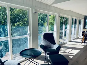 Nordic Style Private Riverfront Cottage with Heated Pool & Hot Tub - Image 2