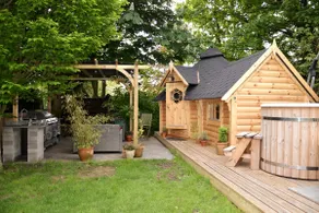 Wild Thyme Log Cabin with Private Hot Tub - Image 2