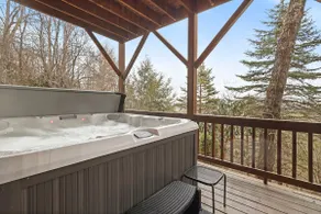 'Knotty By Nature' Cozy Cabin w/ View and Hot Tub - Image 4