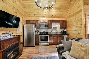 The Modern Mini Cabin w Hot Tub, Firepit & WiFi - Image 4