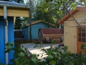 Backyard Village - Blue House - Image 4