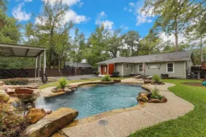 The Woodlands Poolside Retreat w/ Backyard Playset - Image 2