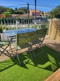 Les Photinias Presqu'île Giens Clim Beach Bed 180 - Image 2