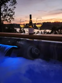 On The Rocks- Fireplace and Hot tub/365 Lake View! - Image 2