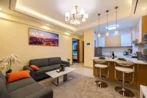 Exquisite 1Bed with Free Parking Gym and Pool - Image 3