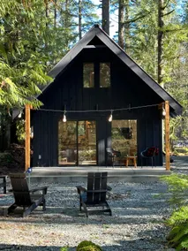 Sky Hütte: Nordic cabin with cedar barrel hot tub - Image 2