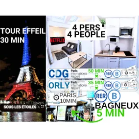 Amazing Stars Paris 7min 4pl airport RER B netflix - Image 2