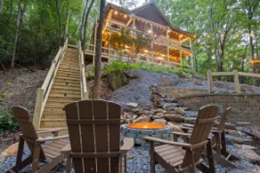Blue Ridge Cabin/Basketball-Putting Green - Creek - Image 4