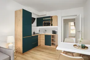Modern 1-BR Near Center | Living + Bedroom - Image 2