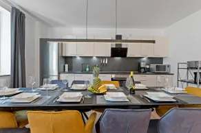 Golden Home with Barbecue, Yoga, Football Table - Image 5