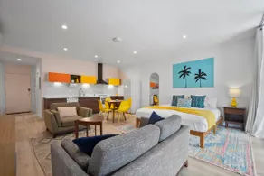 Balcony. MCM King. Heated Pool. El Paseo. Pets OK - Image 2