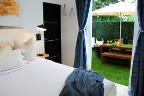 Boho Design Apartment with private Hot Tub - Image 3