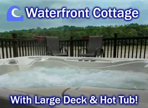 Waterfront Cottage, Sleeps 6 with Loft & Hot Tub! - Image 3