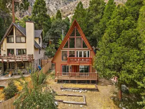 A-Frame Lodge • Creek & Mtn Views •Wall of Windows - Image 3