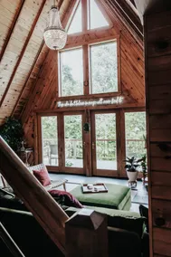 A-Frame in the Woods + Hot Tub - Image 2