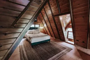 A-Frame in the Woods + Hot Tub - Image 3
