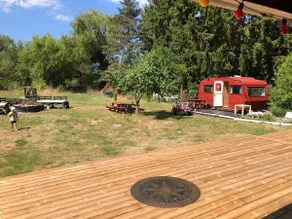 Nature and large wooden terrace in the sun - Image 4