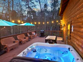 The Hidden Gem | Hocking Hills, Log Cabin, Hot Tub - Image 2