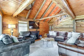 Furnished Deck + Lake Access: Fairland Log Cabin - Image 3
