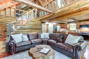 Furnished Deck + Lake Access: Fairland Log Cabin - Image 4