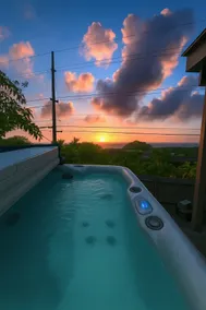 Hot tub, 180* Ocean view Hilltop, Gym, H4 - Image 2