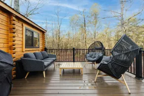Woodland Chalet w/ HOT TUB, Deck + Private Lake! - Image 4