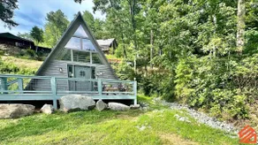 Serene Mountain Waterfront A-Frame Cabin - Image 2