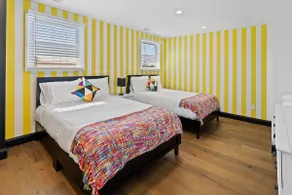 Colorful Designer Home with Rec Room and Bar - Image 2