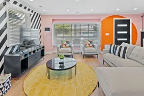 Colorful Designer Home with Rec Room and Bar - Image 5
