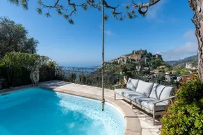 Stone villa with pool facing Èze Village - Image 2