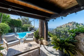 Stone villa with pool facing Èze Village - Image 3