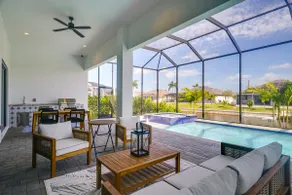 Pool & Outdoor Kitchen: Waterfront Cape Coral Home - Image 2