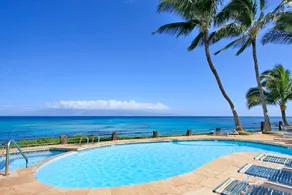 Private, spacious lanai with oceanfront views - Image 5