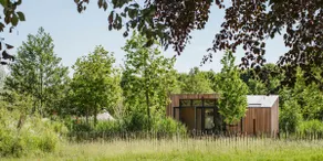 tiny house with outdoor pizza oven on estate - Image 2