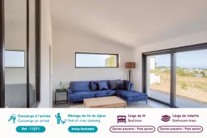New villa with pool and sea view for 9 - Image 2