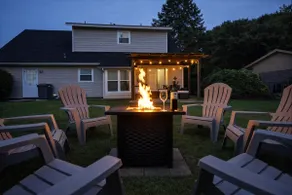 Fire pit evenings and a game room with air hockey - Image 3