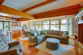 Sauna + Fireplaces! Lakefront Cadillac Retreat - Image 4