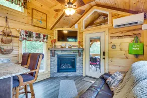 7 Mi to Lake Lure: Mill Spring Cabin w/ Hot Tub - Image 5