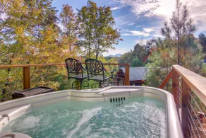 7 Mi to Lake Lure: Mill Spring Cabin w/ Hot Tub - Image 2