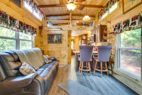 7 Mi to Lake Lure: Mill Spring Cabin w/ Hot Tub - Image 3